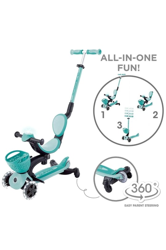Globber Go Up Baby 360 Işıklı Scooter Koyu Mint 844-206
