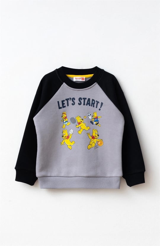Haribo Erkek Çocuk Baskılı Sweatshirt Lacivert SW306