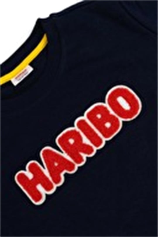 Haribo Unisex Çocuk Kabartmalı Sweatshirt Lacivert HRBTXT308