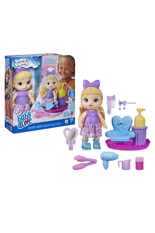 Hasbro Baby Alive Köpüklü Saç Tasarımı Eğlencesi Has-F5112