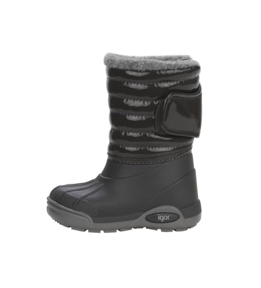 İgor Çocuk Topo Ski Charol Yağmur Çizmesi Black W10168-002