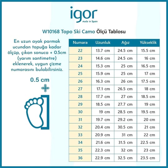 İgor Çocuk Topo Ski Charol Yağmur Çizmesi Beyaz W10168-001