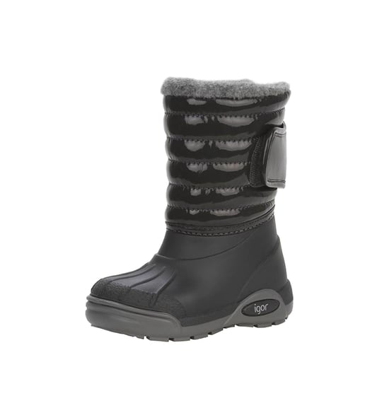 İgor Çocuk Topo Ski Charol Yağmur Çizmesi Black W10168-002