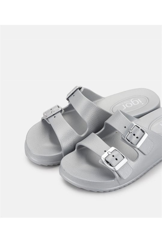 İgor Kadın Habana Metalico Terlik Silver S10327-201