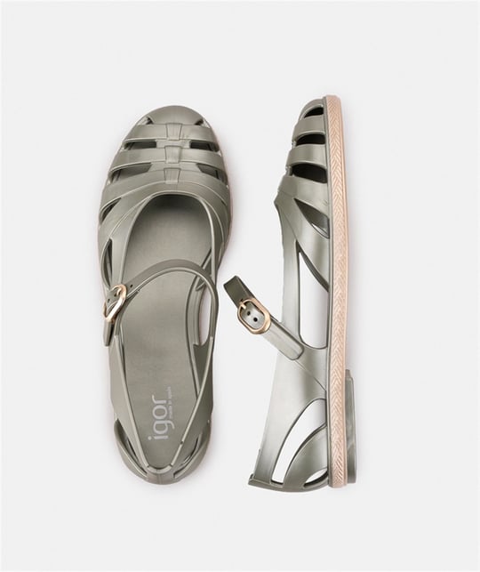 İgor Kadın Paris Metal Sandalet Yeşil  S10375-354