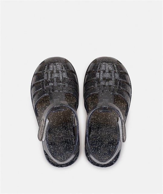 İgor Kız Çocuk Clasica Glitter Sandalet Ayakkabı Füme S10374-071