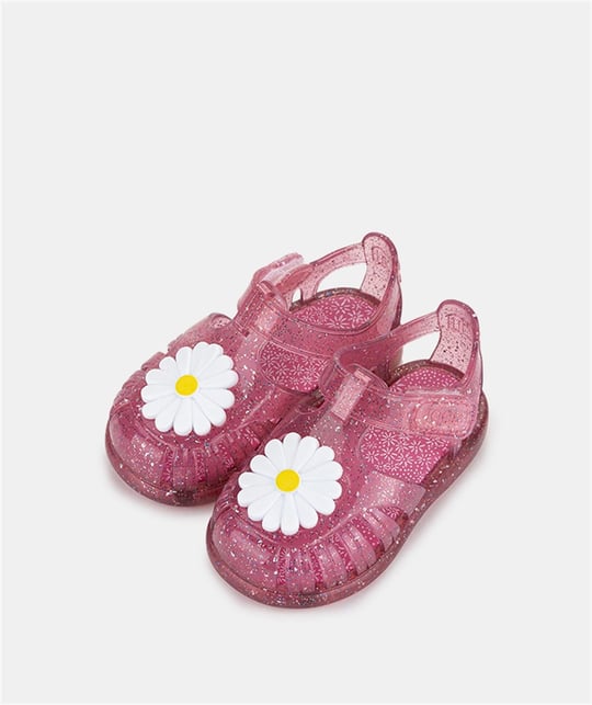 İgor Kız Çocuk Tobby Gloss Flor Simli Sandalet Fuşya S10322-387
