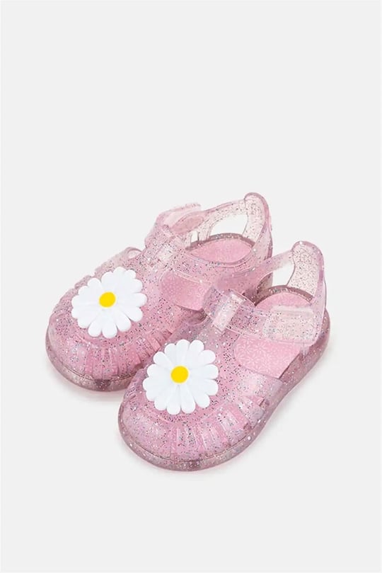 İgor Kız Çocuk Tobby Gloss Flor Simli Sandalet Pembe S10322-385