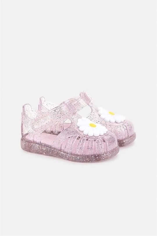 İgor Kız Çocuk Tobby Gloss Flor Simli Sandalet Pembe S10322-385