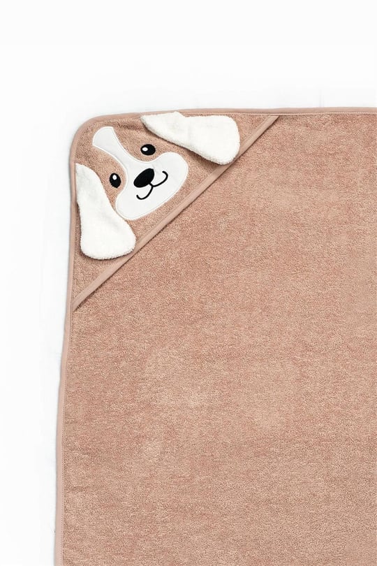Kanz Bebek Dog Havlu Kundak 75*75  Bej KNZ-037