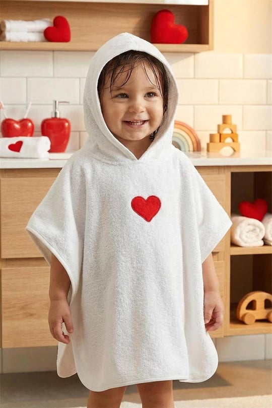 Kanz Bebek Fish Havlu Panço Beyaz KNZ-038