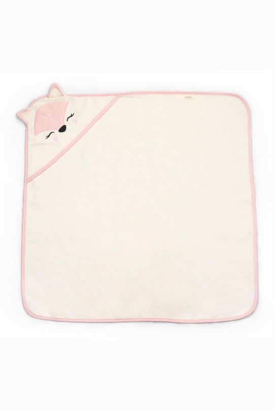 Kanz Bebek Fox Havlu Kundak 75*75  Pudra KNZ-037