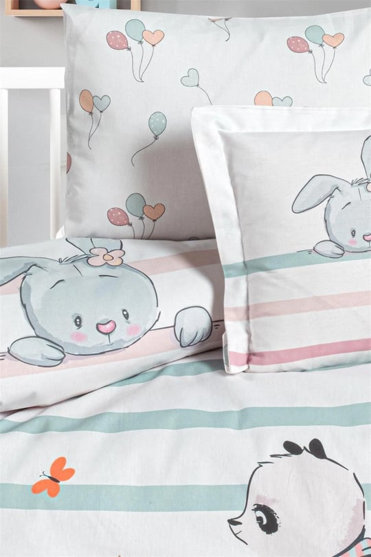 Kanz Bebek Little Panda Pamuklu 4 Parça Nevresim Takımı KNZ-001