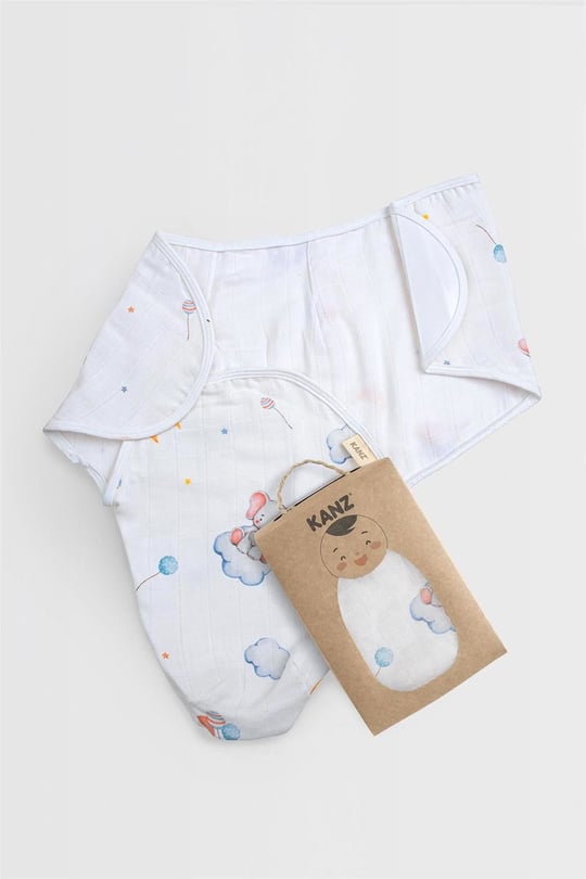 Kanz Bebek Sweet Elephant Müslin Kundak KNZ-014