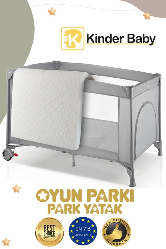 Kinder Baby Bee Basic Park Yatak Oyun Parkı Yatak Hediyeli