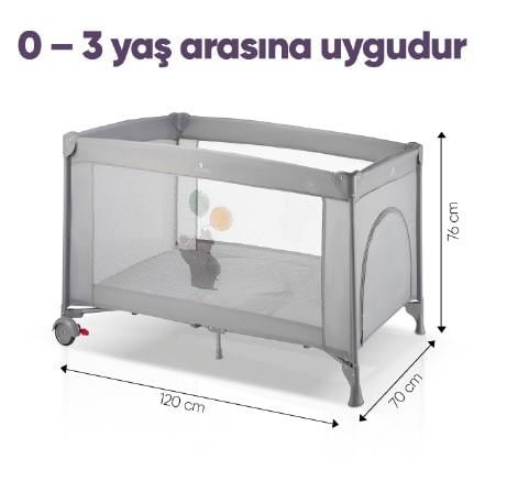 Kinder Baby Bee Basic Park Yatak Oyun Parkı Yatak Hediyeli