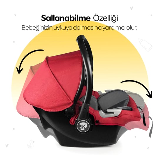Kinder Baby Jade Anakucağı (0-13 Kg)  Bordo 9158