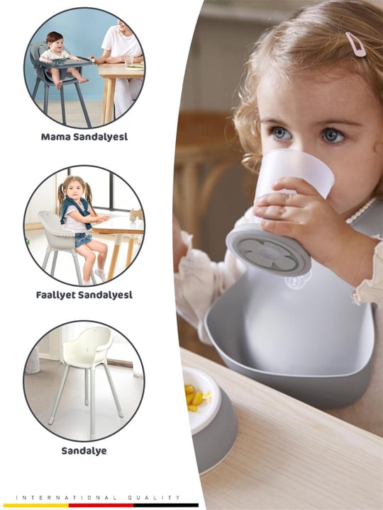 Kinder Baby Joy Mama Sandalyesi Antrasit 