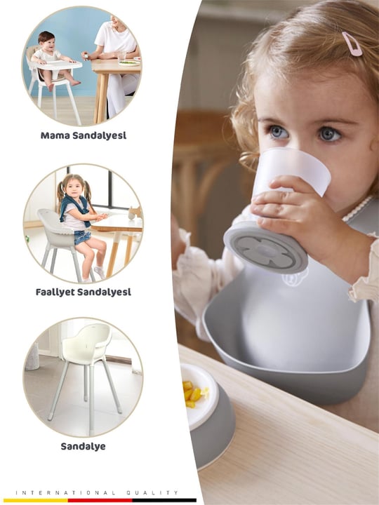 Kinder Baby Joy Mama Sandalyesi Krem 