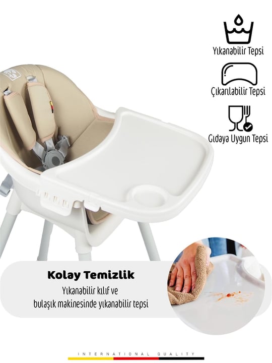 Kinder Baby Joy Mama Sandalyesi Krem 