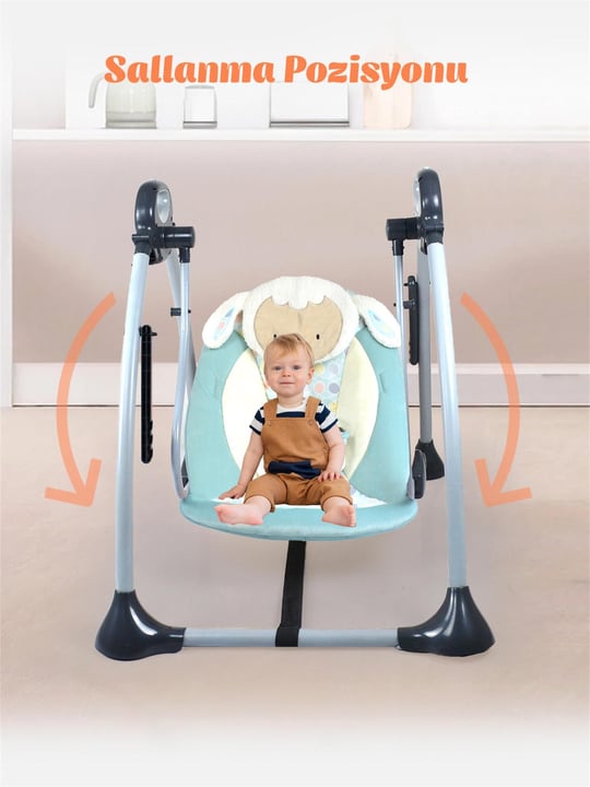Kinder Baby Soho Oyuncaklı Salıncak Ana Kucağı Mavi