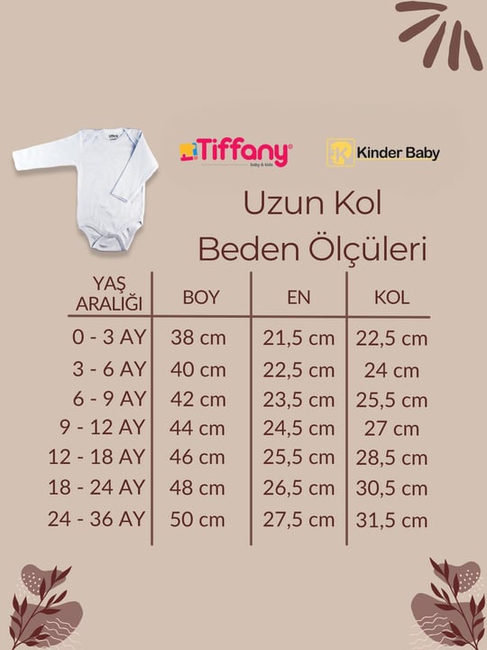Kinder BabyTiffany Zarf Yaka Uzun Kol Pamuk 5'li Atlet Zıbın Çıtçıtlı Bebek Body