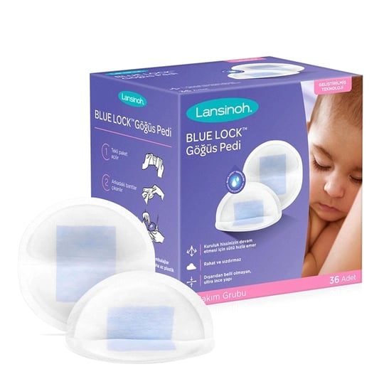 Lansinoh Blue Lock Göğüs Pedi 36 Adet 44360