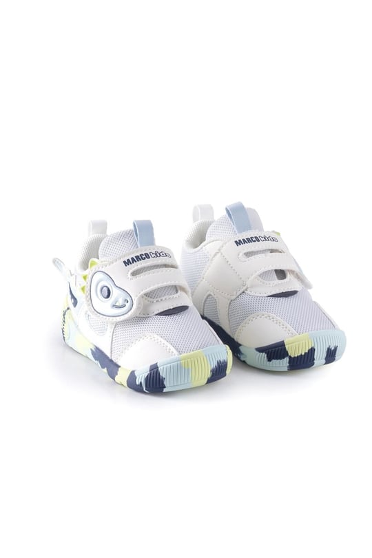 Marco Kids Erkek Bebek İlk Adım Ayakkabı Beyaz-Lacivert 26Y701