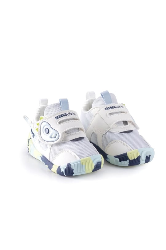 Marco Kids Erkek Bebek İlk Adım Ayakkabı Beyaz-Lacivert 26Y701