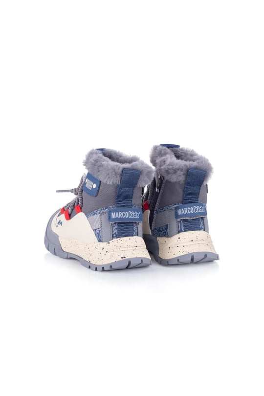 Marco Kids Erkek Çocuk Casual Kar Botu Gri 22672-P