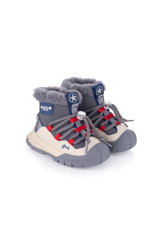 Marco Kids Erkek Çocuk Casual Kar Botu Gri 22672-P