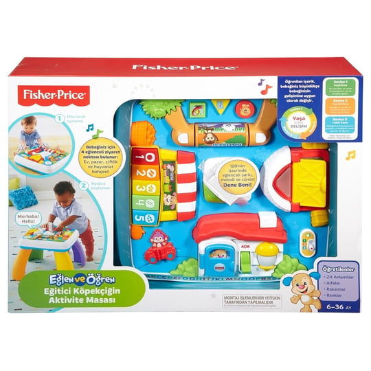 Mattel Fisher Price Eğitici Köpekçiğin Aktv.Masası Mtl-Drh44 