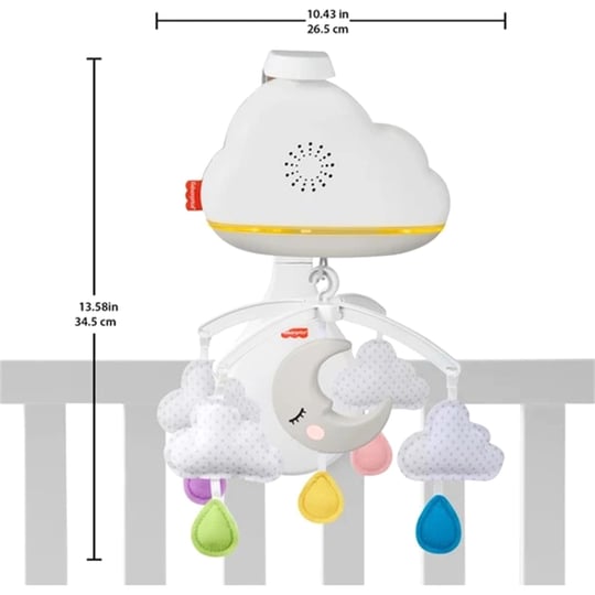 Mattel Fisher Price Mutlu Bulutlar Dönence Ve Uyku Arkadaşı Mtl-Grp99