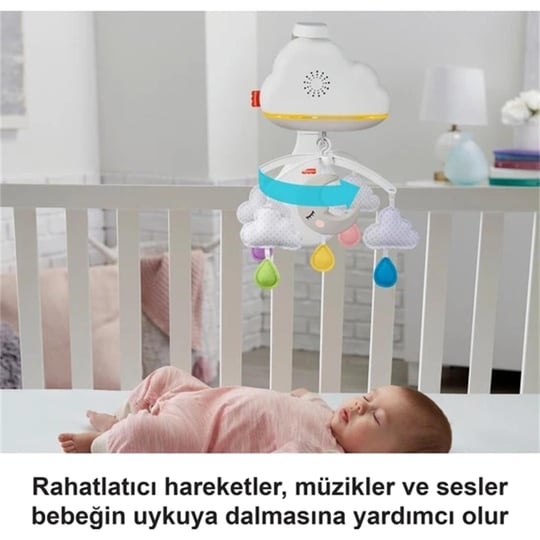 Mattel Fisher Price Mutlu Bulutlar Dönence Ve Uyku Arkadaşı Mtl-Grp99
