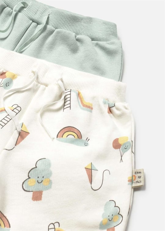Mayoral Bebek 2'li Basic Şort Set Yeşil 1292