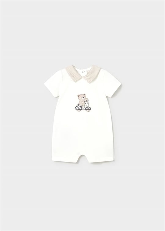 Mayoral Bebek 2'li Yakalı Kısa Tulum Set Ekru 1715