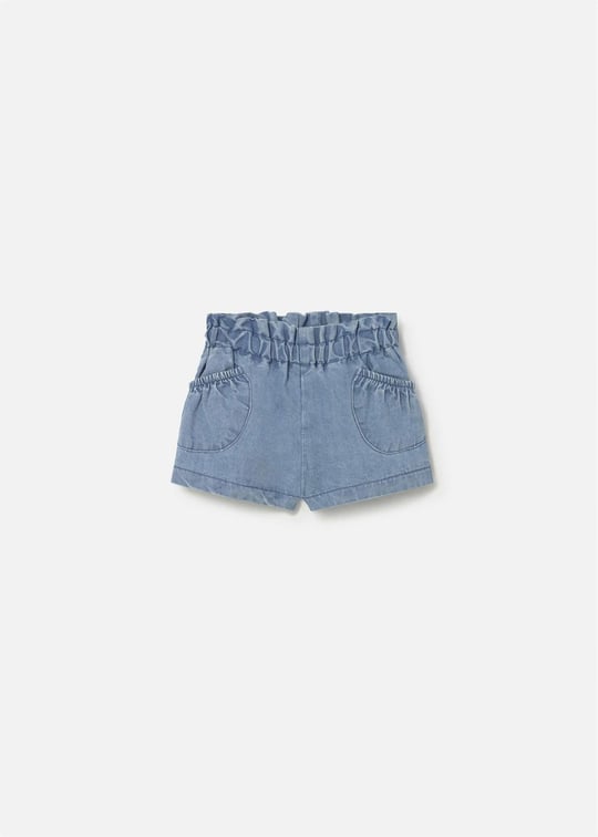 Mayoral Bebek Cepli Denim Şort Mavi 1285