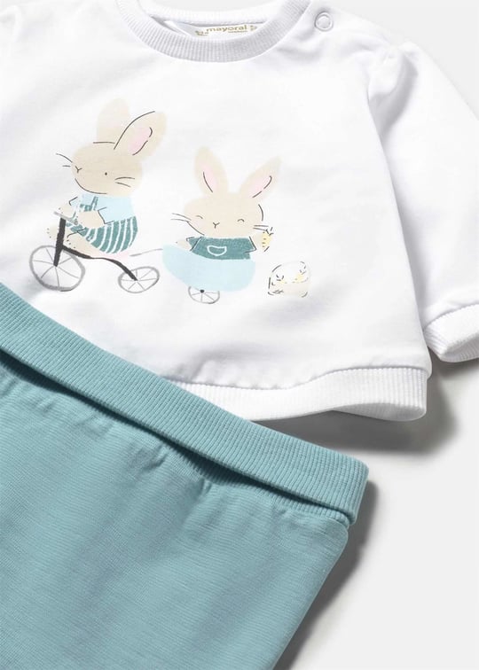 Mayoral Bebek Sweatshirt Patilkli Alt Üst Takım Mint 1599