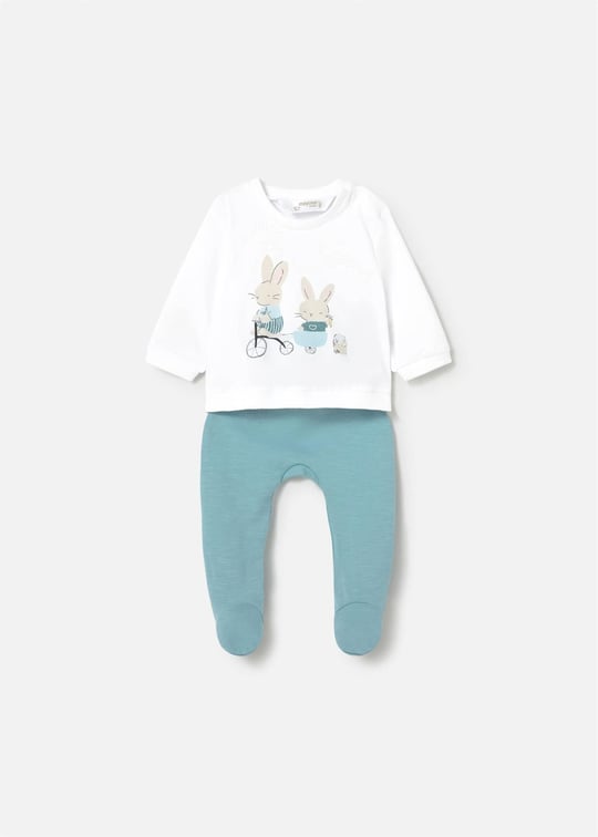 Mayoral Bebek Sweatshirt Patilkli Alt Üst Takım Mint 1599