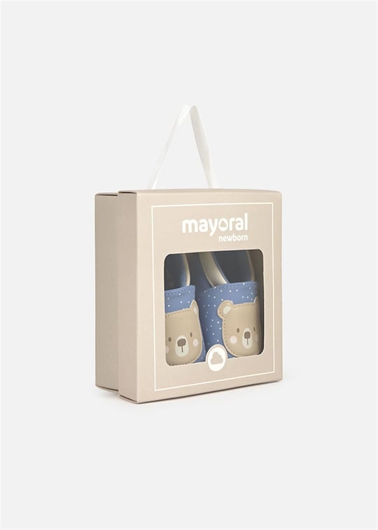Mayoral Bebek Yenidoğan Puantiyeli Patik Mavi 9943