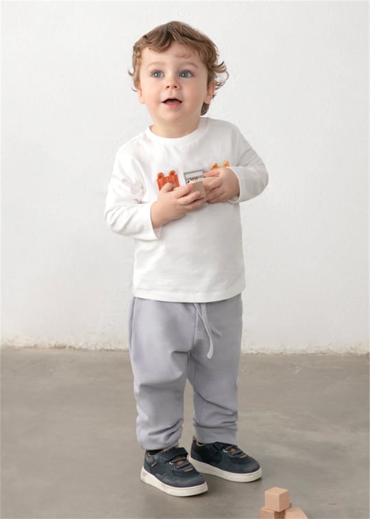 Mayoral Erkek Bebek Basic Polar Eşofman Altı Açık Gri 704