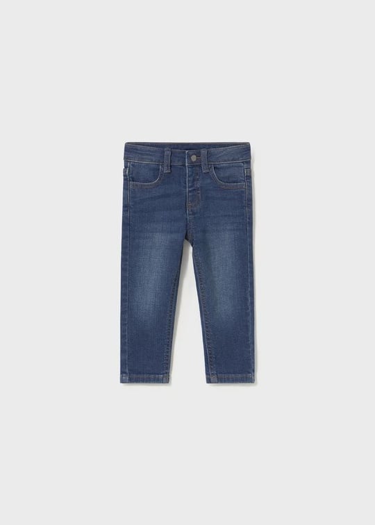 Mayoral Erkek Bebek Basic Slim Fit Kot Pantolon Lacivert 510