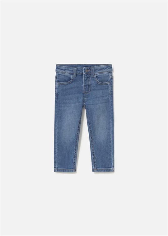 Mayoral Erkek Bebek Basic Slim Fit Kot Pantolon Mavi 510