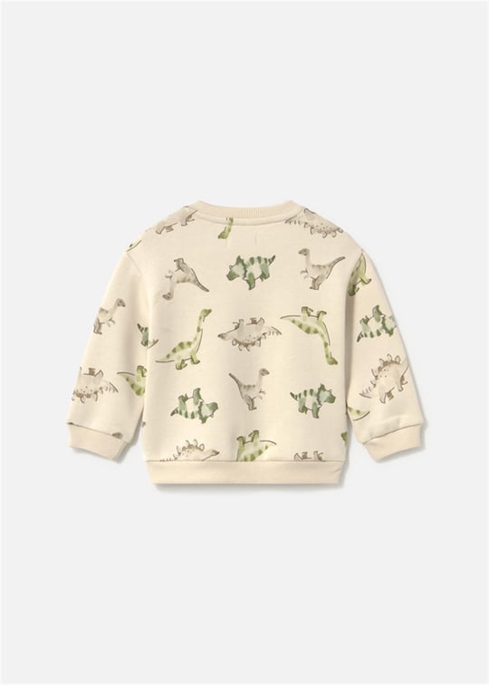 Mayoral Erkek Bebek Baskılı Cepli Sweatshirt Bej 2416