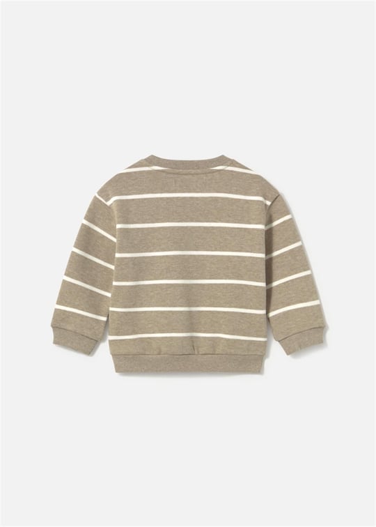 Mayoral Erkek Bebek Baskılı Cepli Sweatshirt Kahverengi 2416
