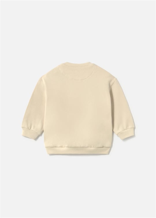Mayoral Erkek Bebek Baskılı Sweatshirt Krem 2418