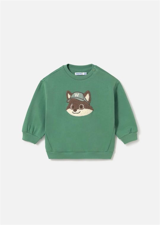 Mayoral Erkek Bebek Baskılı Sweatshirt Yeşil 2418