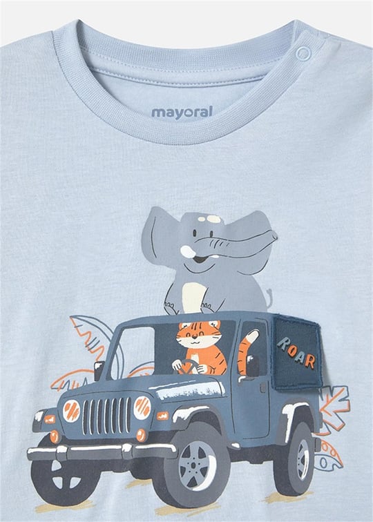 Mayoral Erkek Bebek Baskılı Tişört Mavi 1053