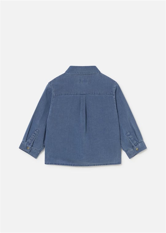 Mayoral Erkek Bebek Cepli Denim Gömlek Mavi 2109