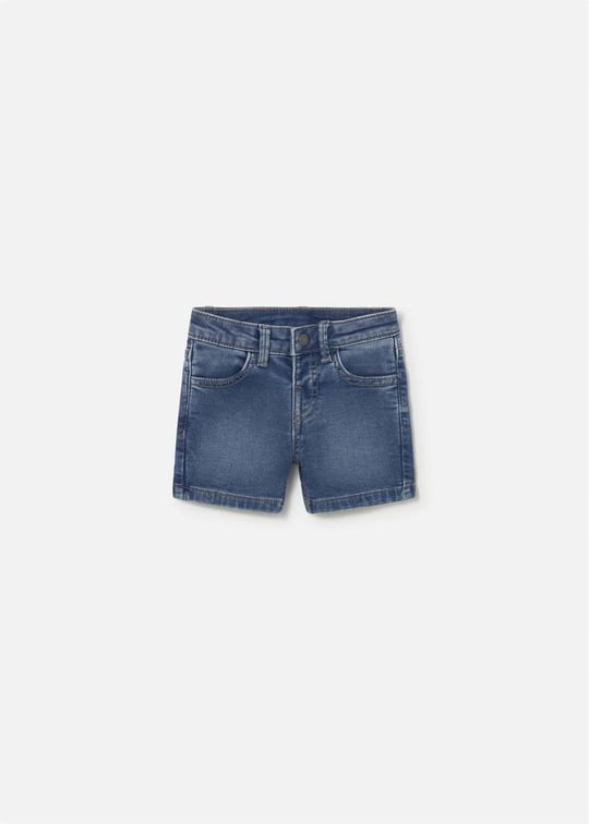 Mayoral Erkek Bebek Denim Şort Mavi 1219